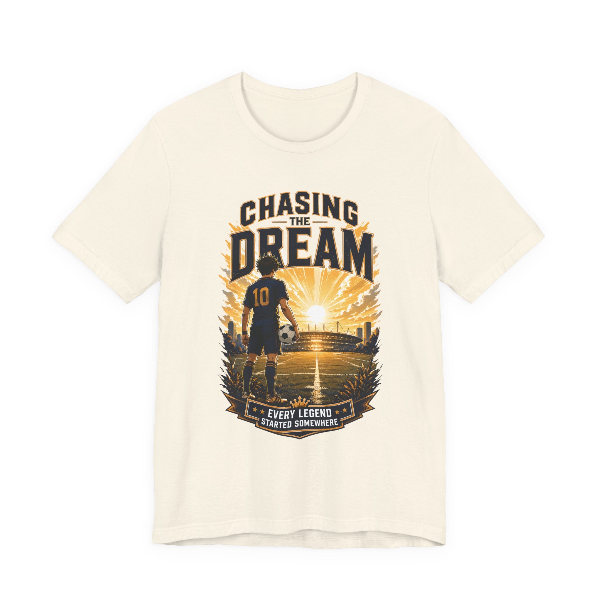 Soccer Tee — "Chasing the Dream" Inspirational Soccer Shirt