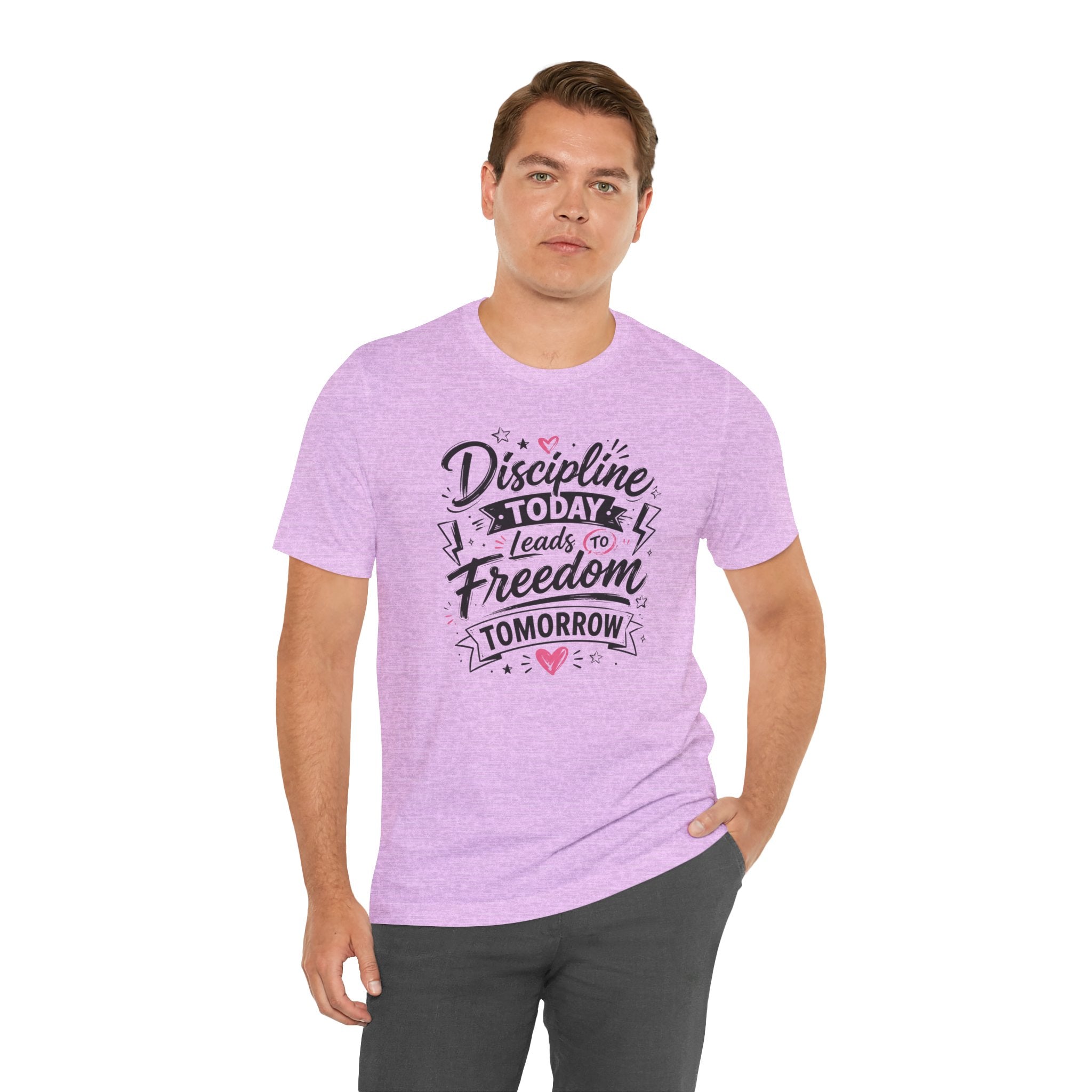 Discipline Today Leads to Freedom Tomorrow Tee — Motivational Fitness T-Shirt