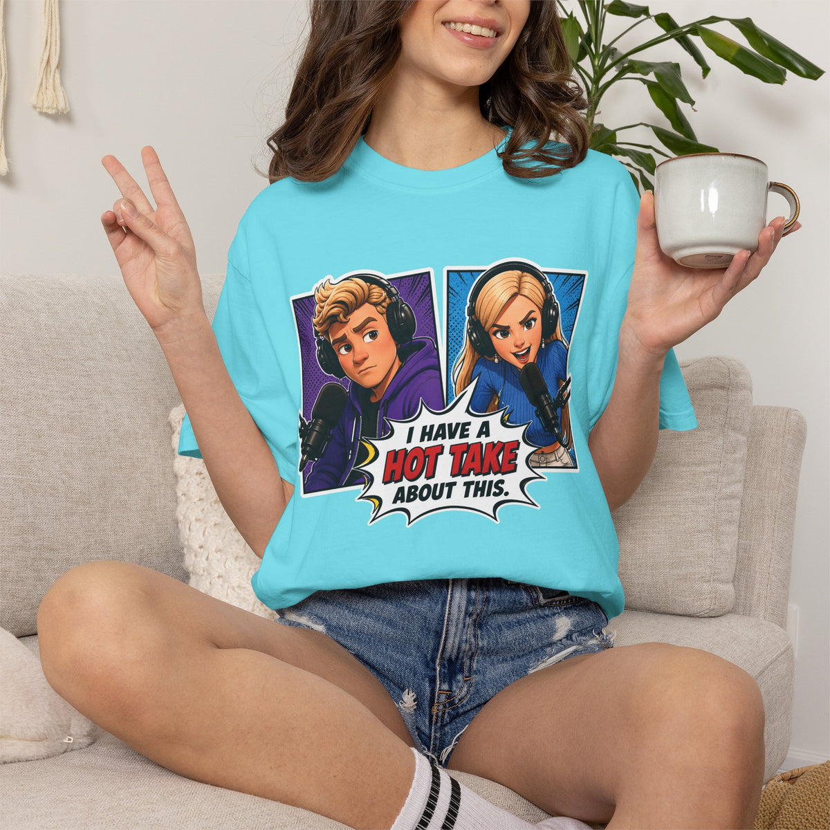 Hot Take Central I Have a Hot Take About This Podcast T Shirt