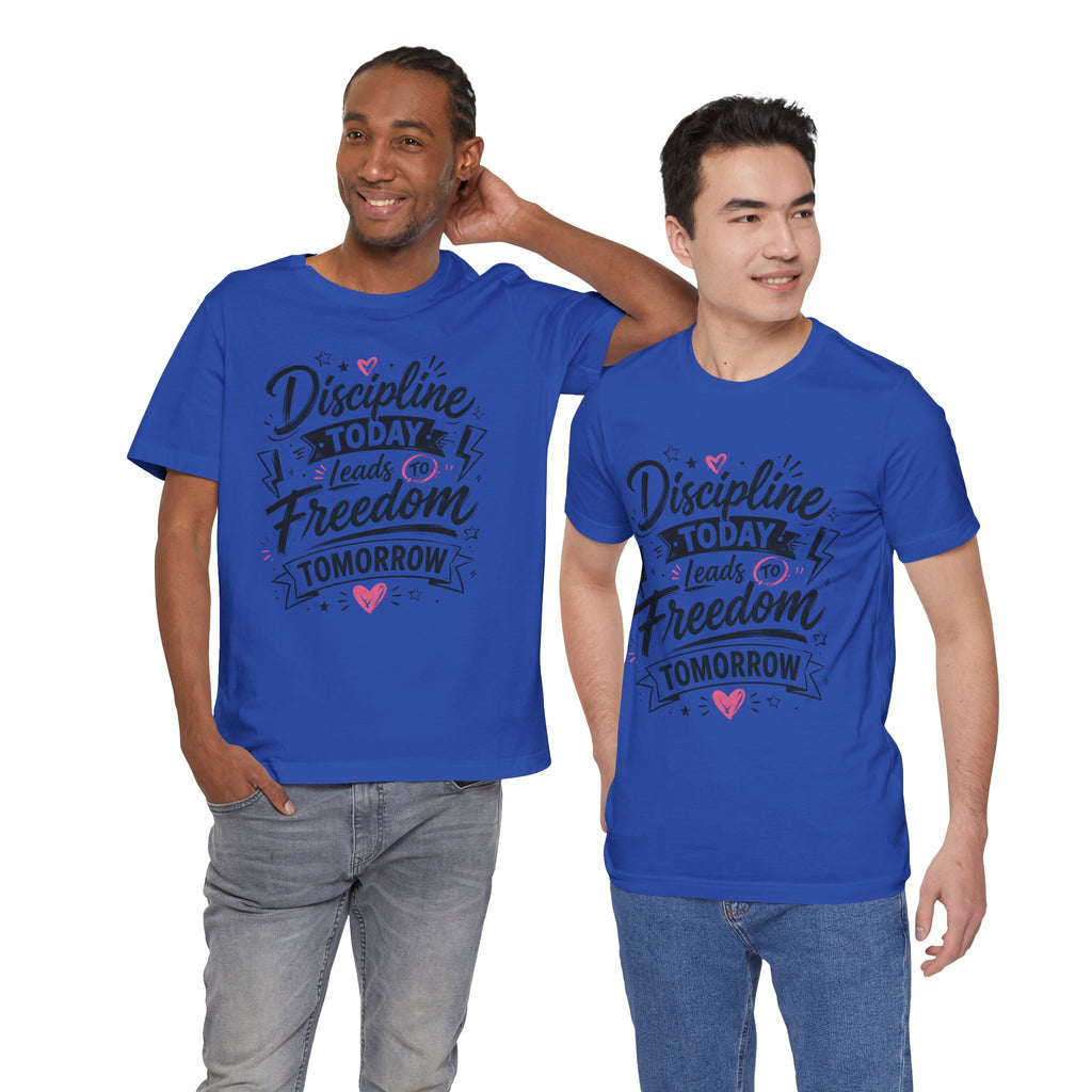 Discipline Today Leads to Freedom Tomorrow Motivational T Shirt