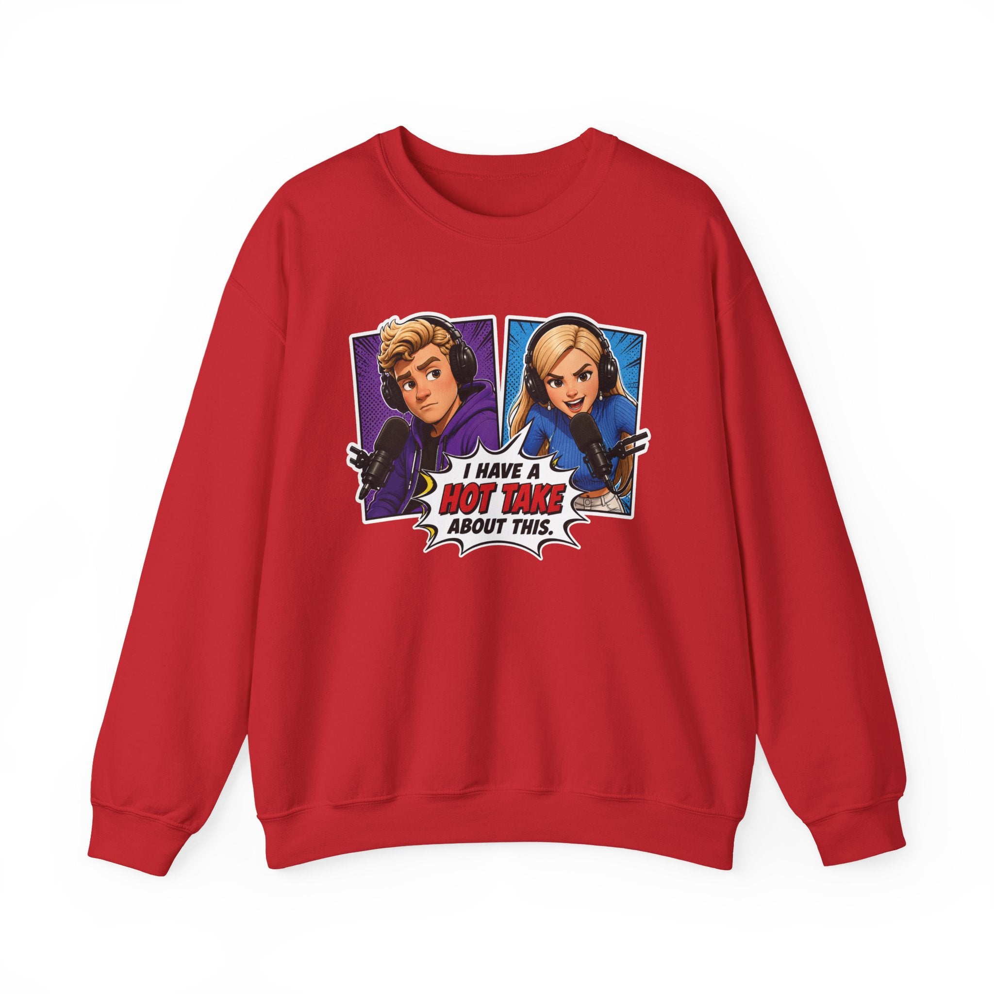Hot Take Central I Have a Hot Take About This Pop Art Crewneck Sweatshirt