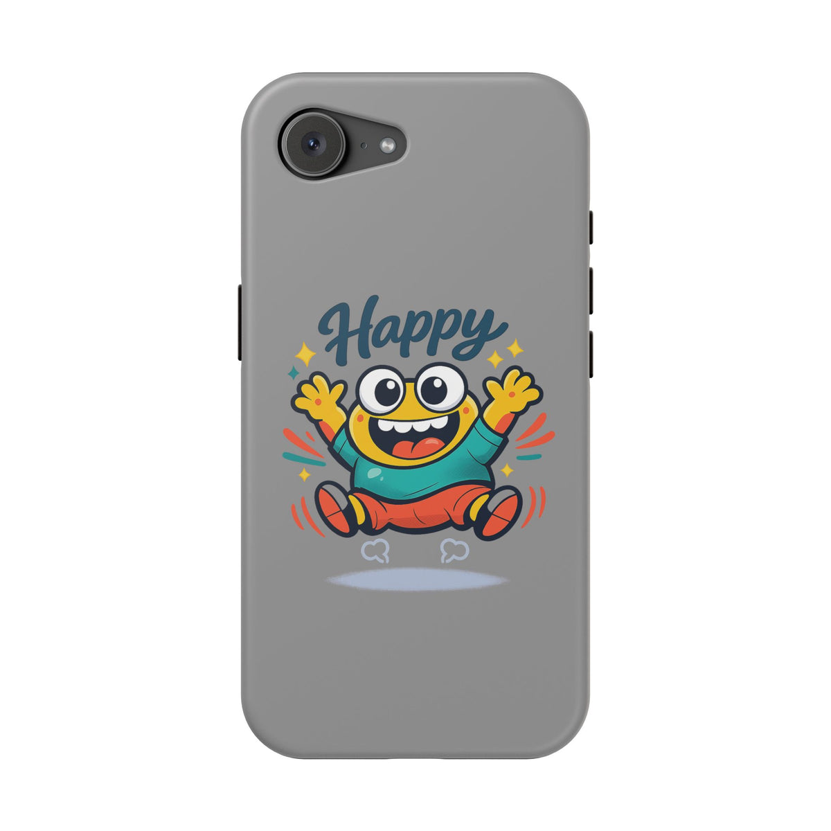Happy Monster Magnetic Protective Phone Case Gray