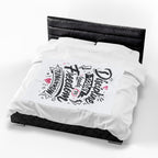 Velveteen Plush Blanket — "Discipline Today Leads to Freedom Tomorrow" Inspirational Throw Blanket