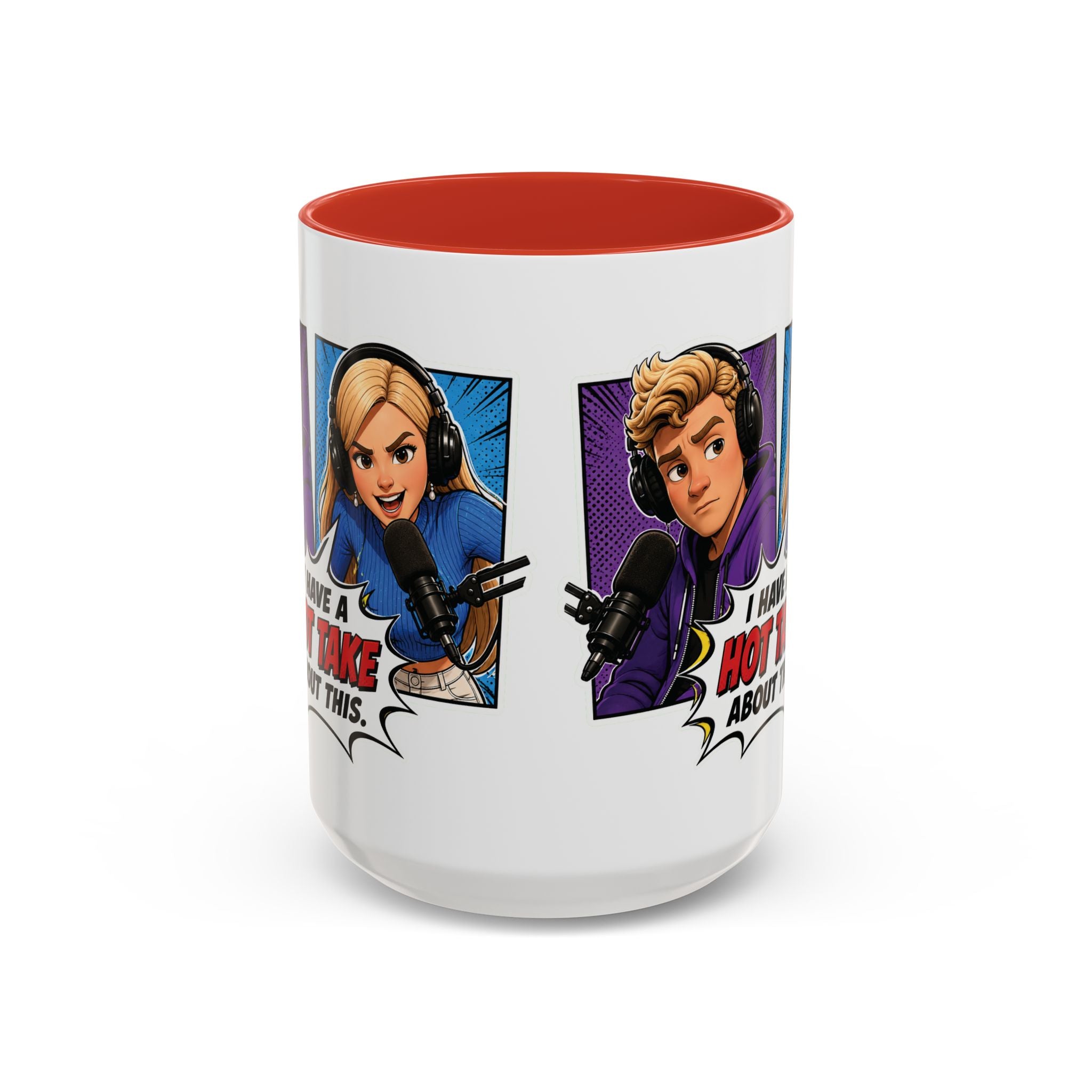 Jake And Emma Hot Take Coffee Mug — "I Have A Hot Take About This" Mug (11/15oz)