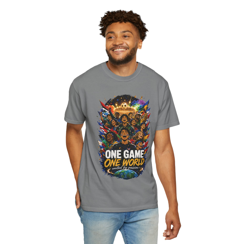 One Game One World Soccer T-Shirt — International Football Fans Graphic Tee