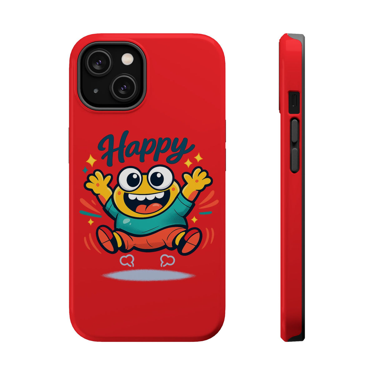 Happy Monster Magnetic Protective Phone Case Red
