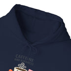 Caffeine and Kindness Hoodie - Cozy Coffee-Themed Sweatshirt