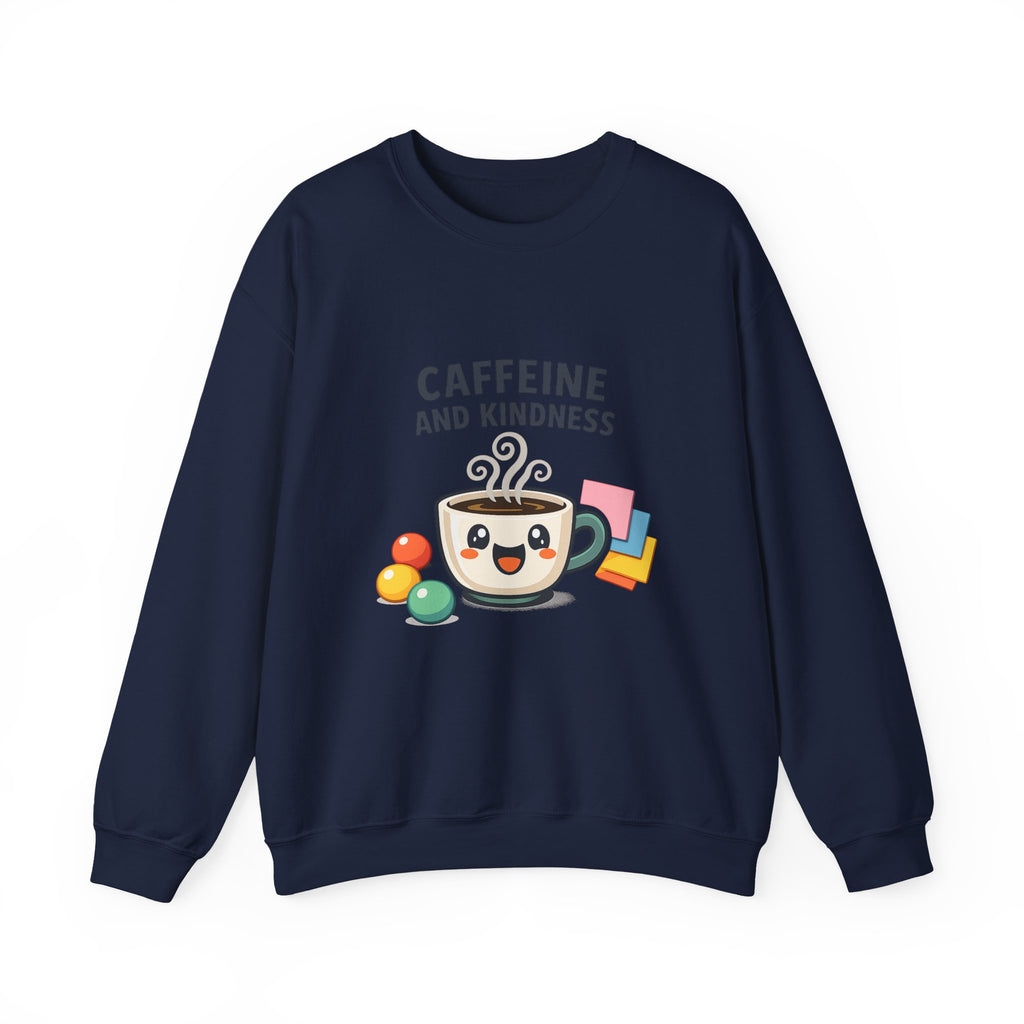 Caffeine and Kindness Sweatshirt | office humor, coffee fuel