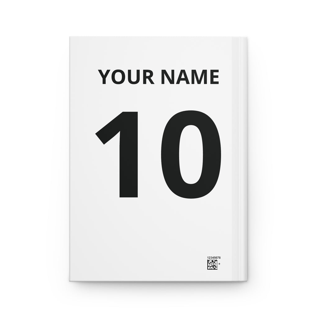 Journal — "Football Is a Language" Personalized Hardcover Notebook (Custom Name & Number)