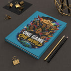 Soccer Hardcover Journal — "One Game One World" Personalized Team Notebook