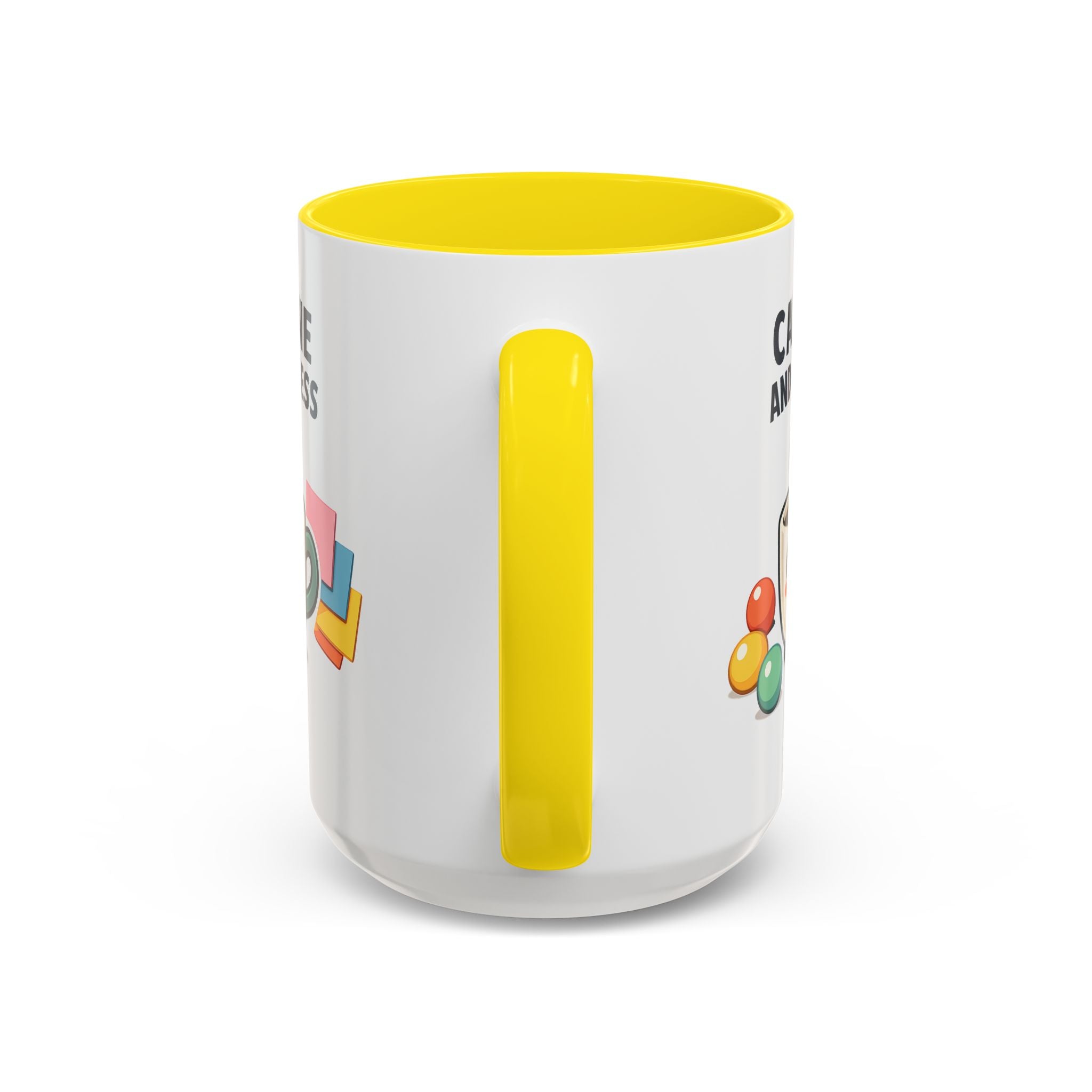 Caffeine and Kindness Coffee Mug – Ceramic Accent Mug (11oz / 15oz)
