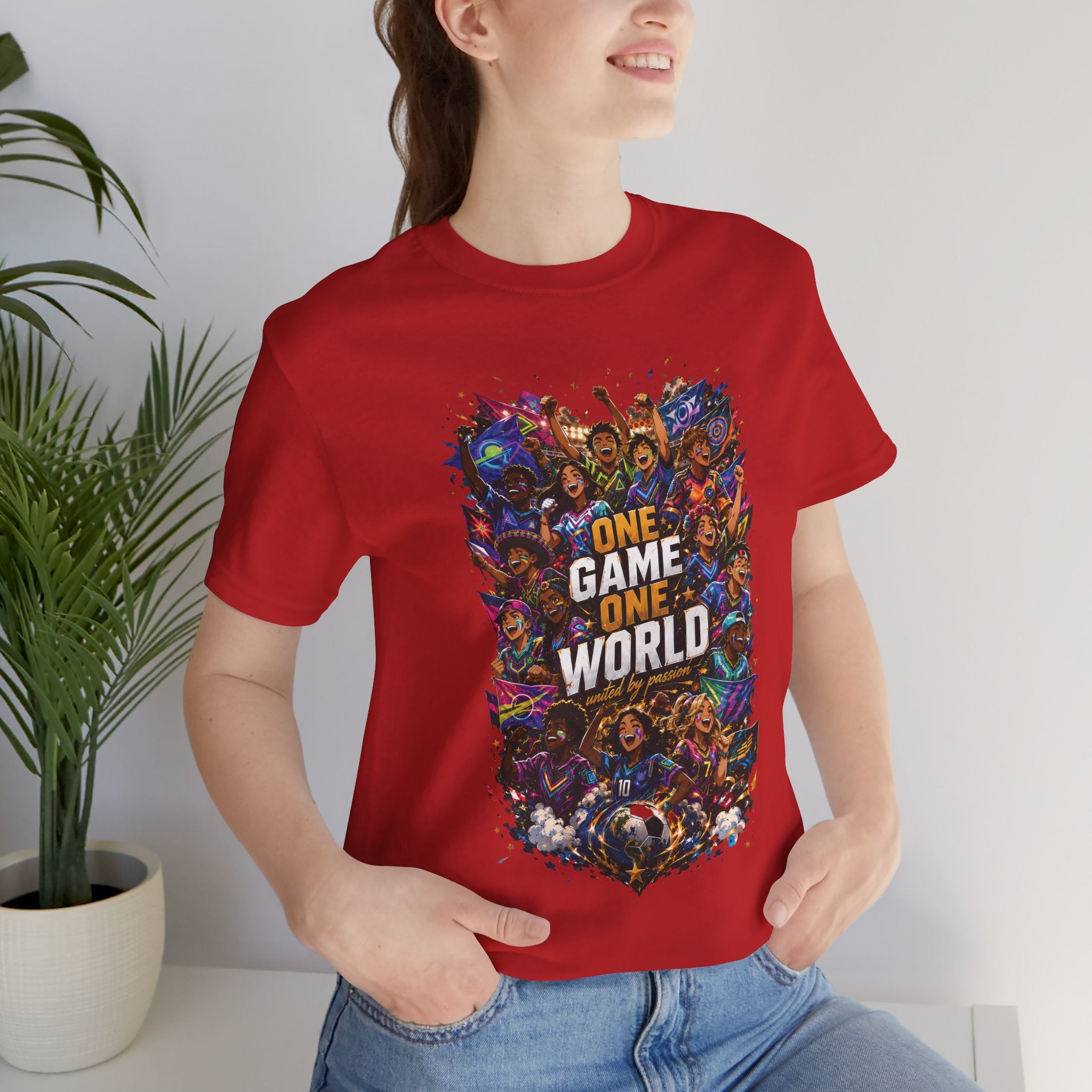 T-Shirt — 'One Game One World' Gamer Graphic Tee