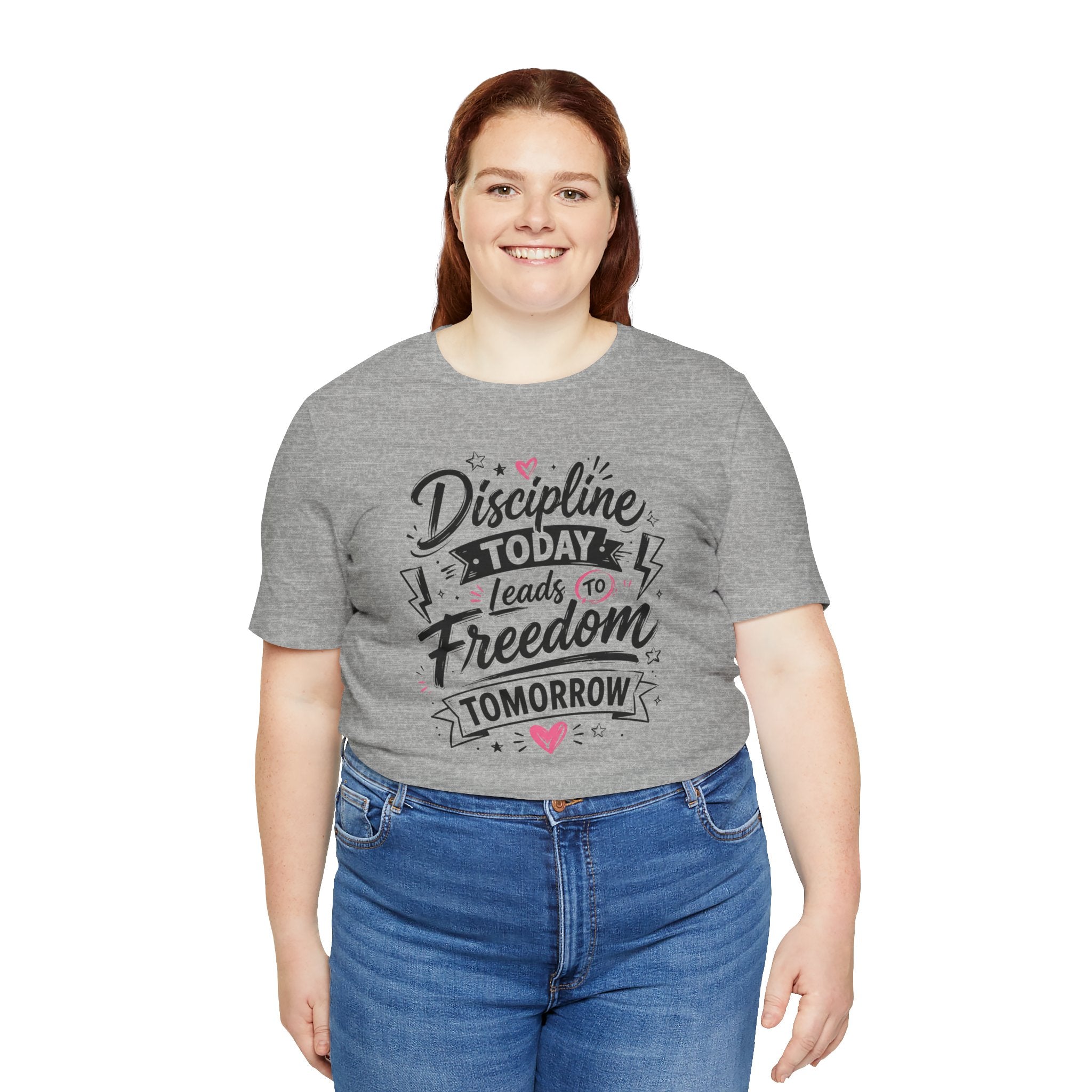 Discipline Today Leads to Freedom Tomorrow Tee — Motivational Fitness T-Shirt