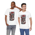 No Risk No Glory Soccer T-Shirt — Dynamic Football Player Graphic Tee