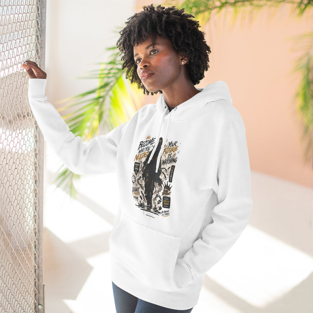 Adventure Hoodie — "Become Your Own Hero" Graphic Pullover