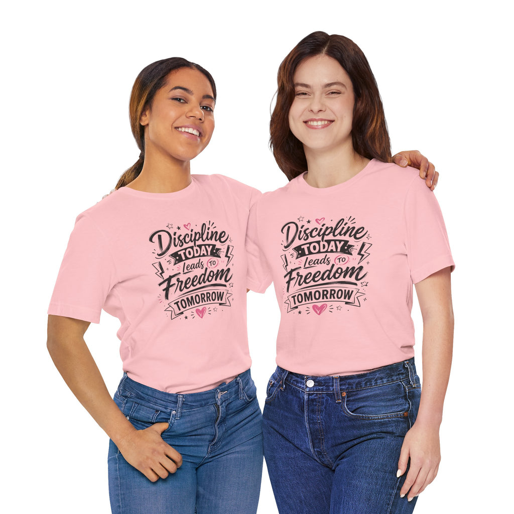 Discipline Today Leads to Freedom Tomorrow Tee — Motivational Fitness T-Shirt