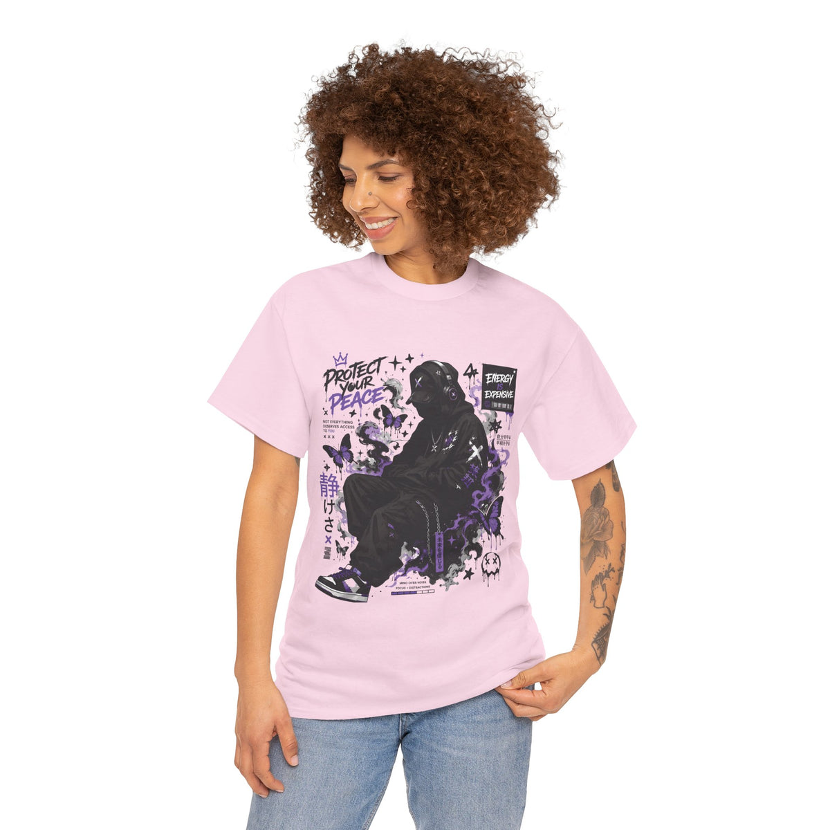 Peacekeeper Anime Graphic T Shirt Purple Streetwear Design