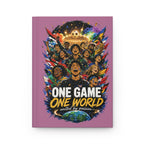 One Game One World Soccer Hardcover Journal — Personalized Number 10 Notebook
