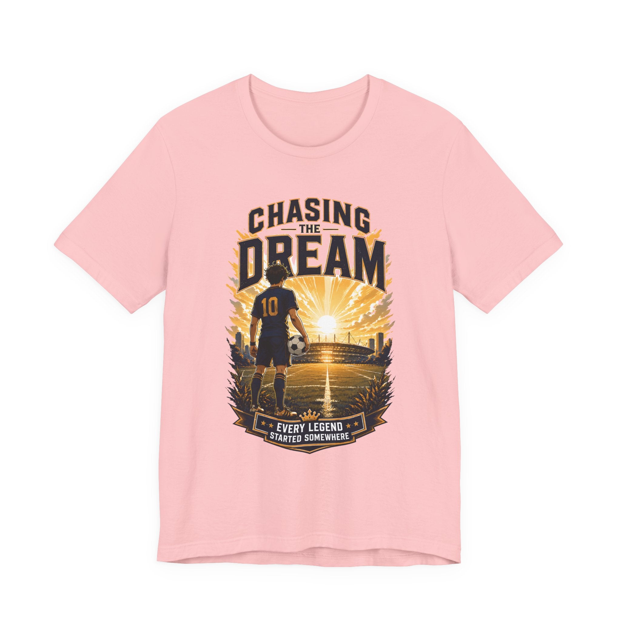 Soccer Tee — "Chasing the Dream" Inspirational Soccer Shirt