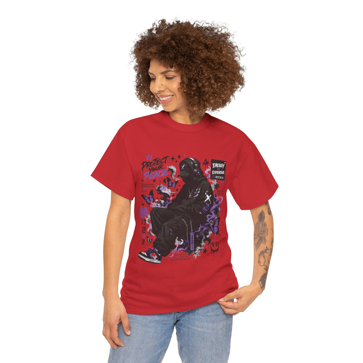 Peacekeeper Anime Graphic T Shirt Purple Streetwear Design