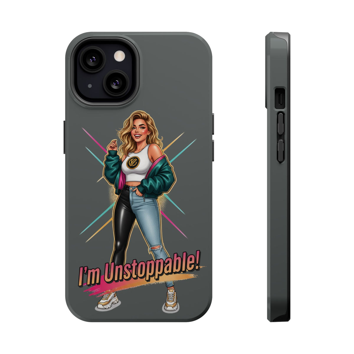 I'm Unstoppable Magnetic Protective Phone Case Gray