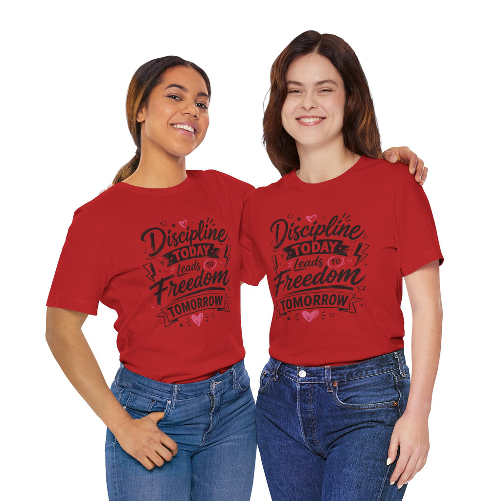 Discipline Today Leads to Freedom Tomorrow Motivational T Shirt