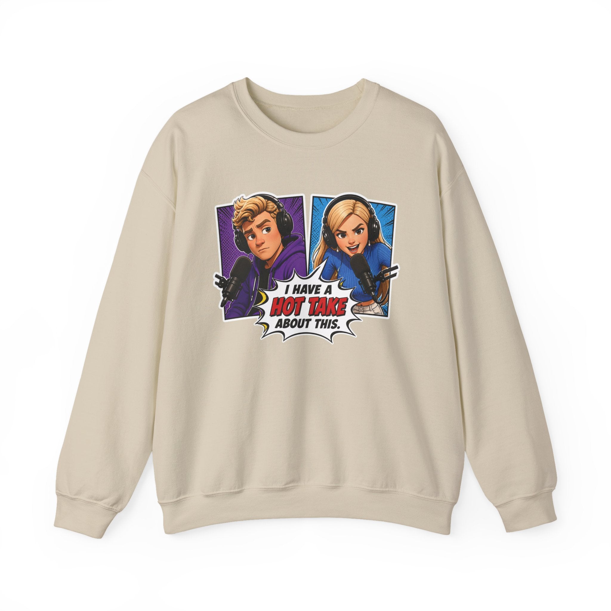 Hot Take Central I Have a Hot Take About This Pop Art Crewneck Sweatshirt