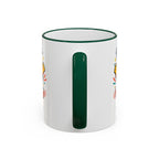 Happy Monster Accent Mug - Cute Cartoon Coffee Cup (11oz/15oz)