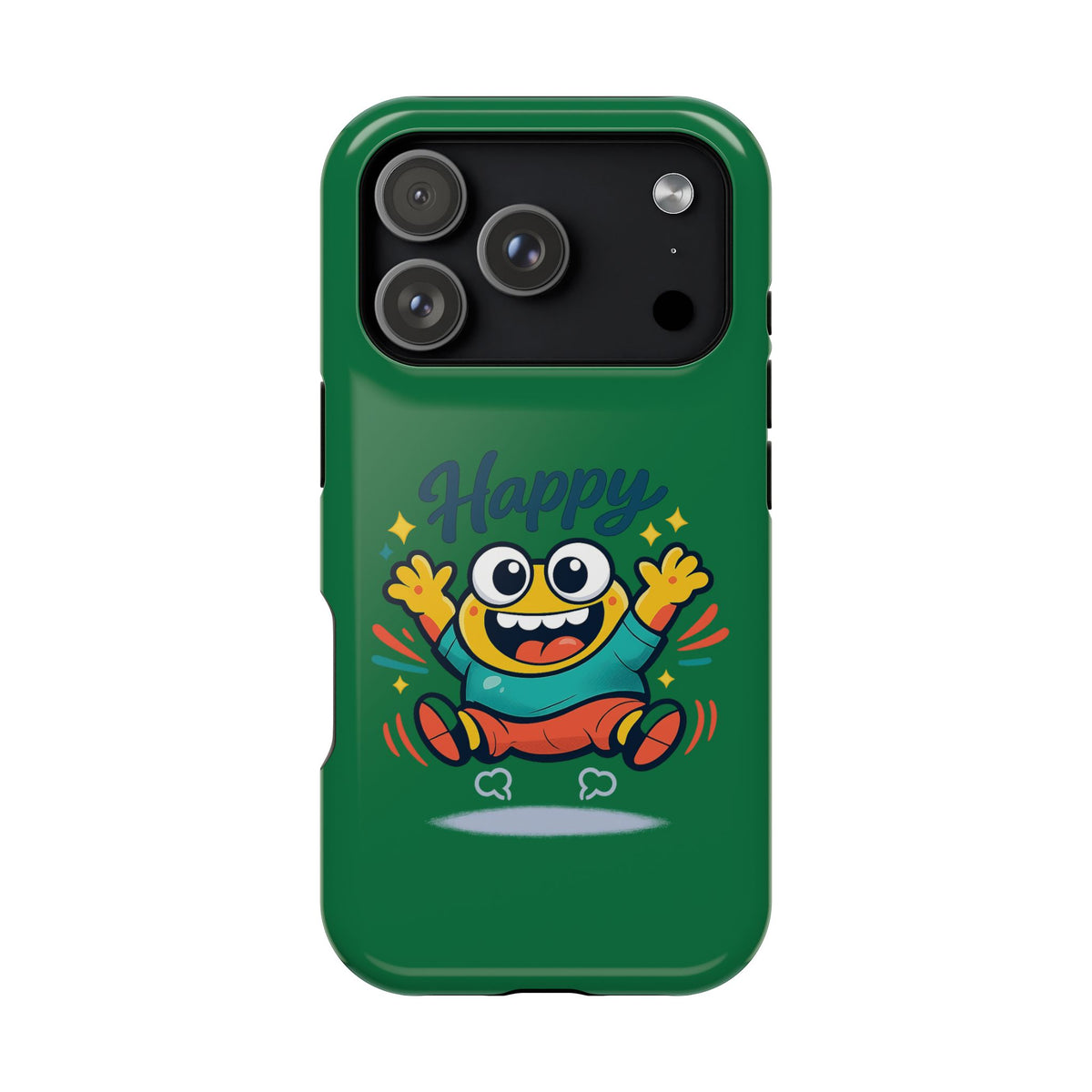 Happy Monster Magnetic Protective Phone Case Green