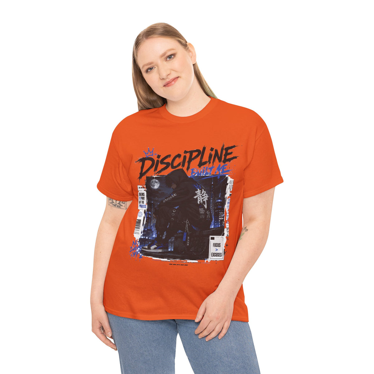 Discipline Built Me Anime Streetwear T Shirt