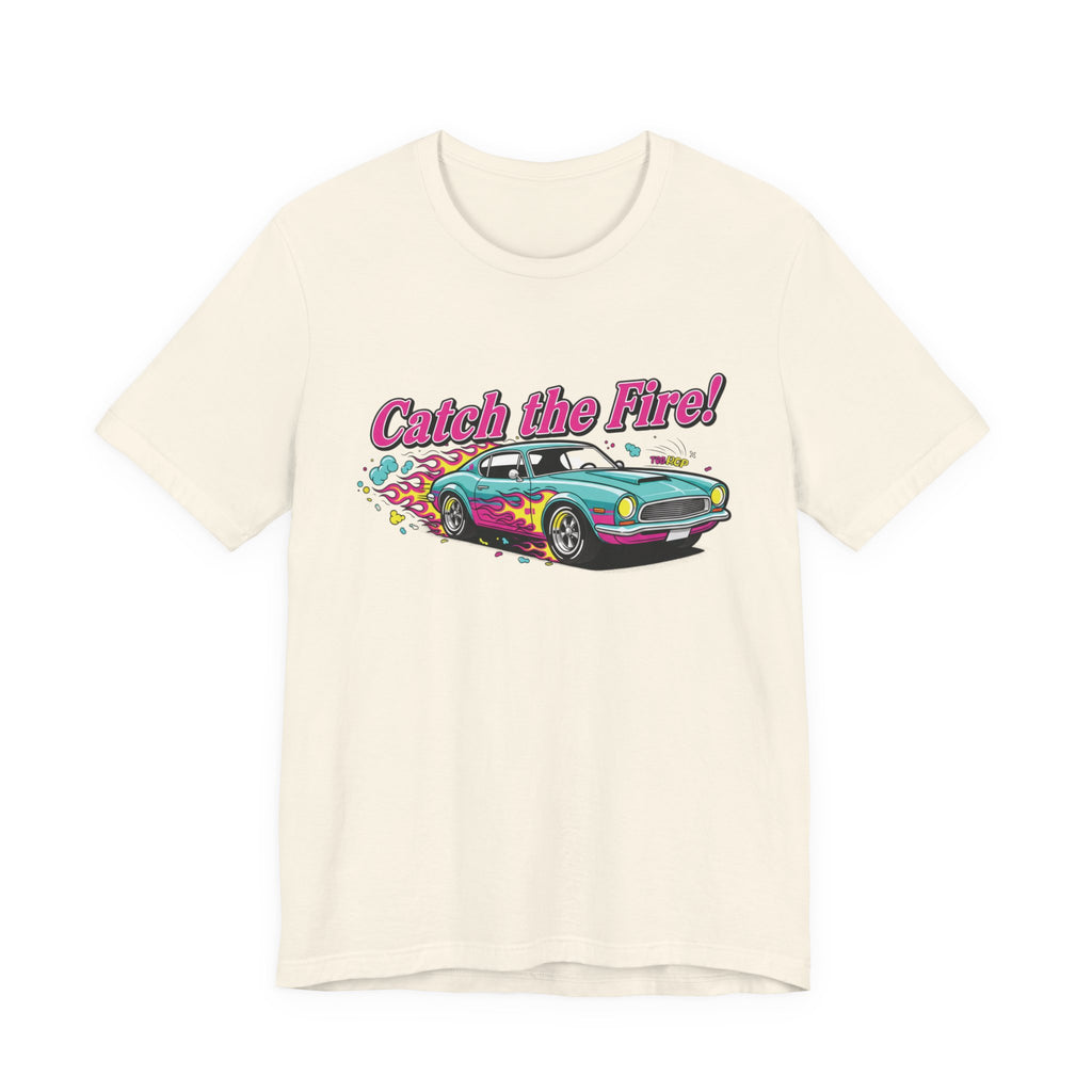 Catch the Fire Vintage Muscle Car Graphic T Shirt