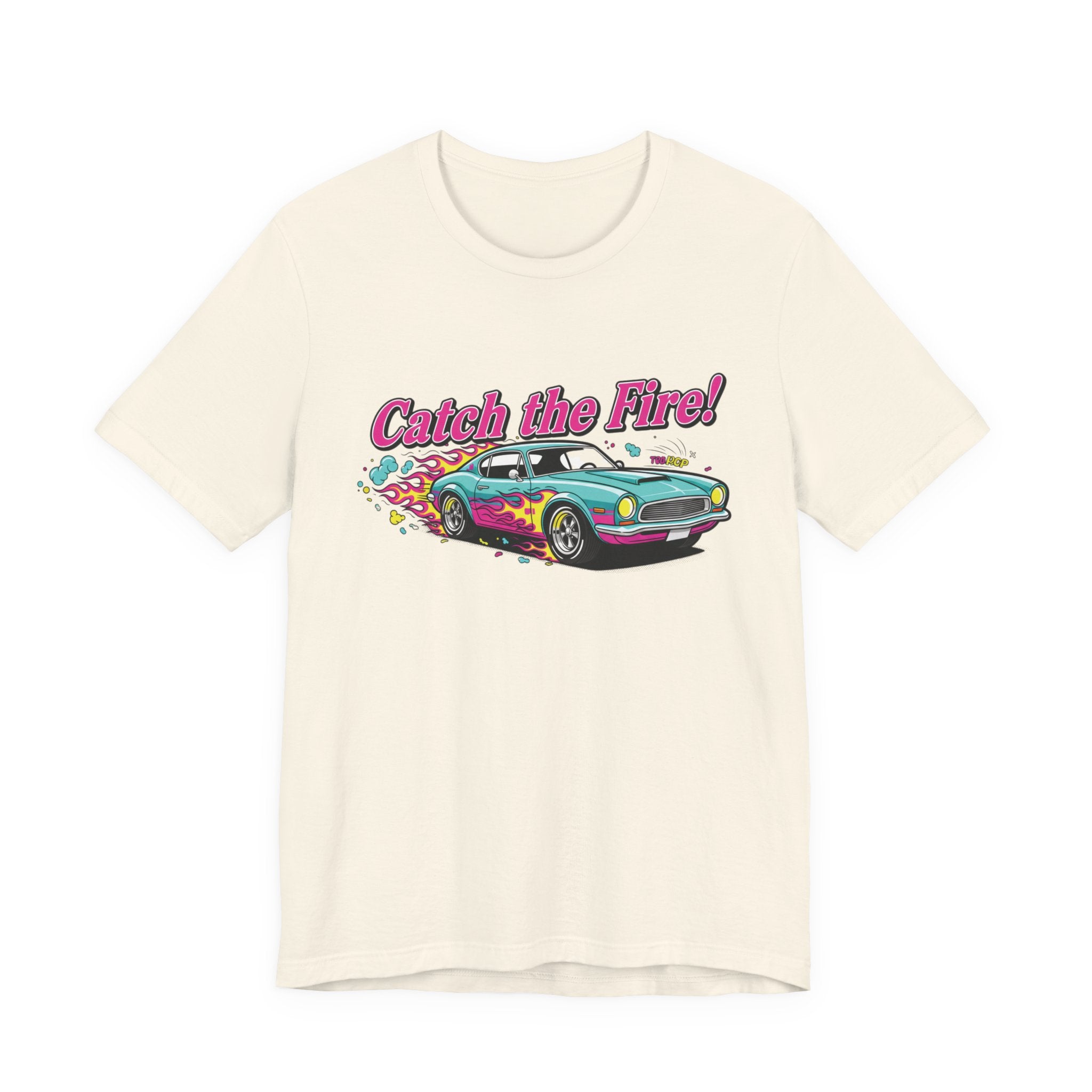 Catch the Fire Vintage Muscle Car Graphic T Shirt