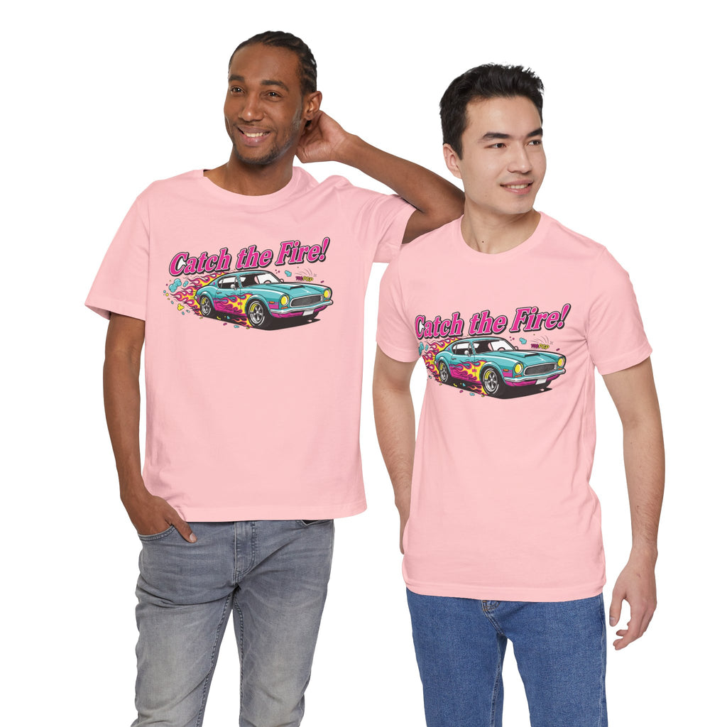Catch the Fire Vintage Muscle Car Graphic T Shirt