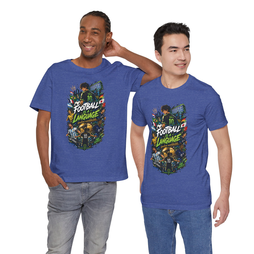 Football Language Graphic Tee — Soccer Fan Jersey Shirt