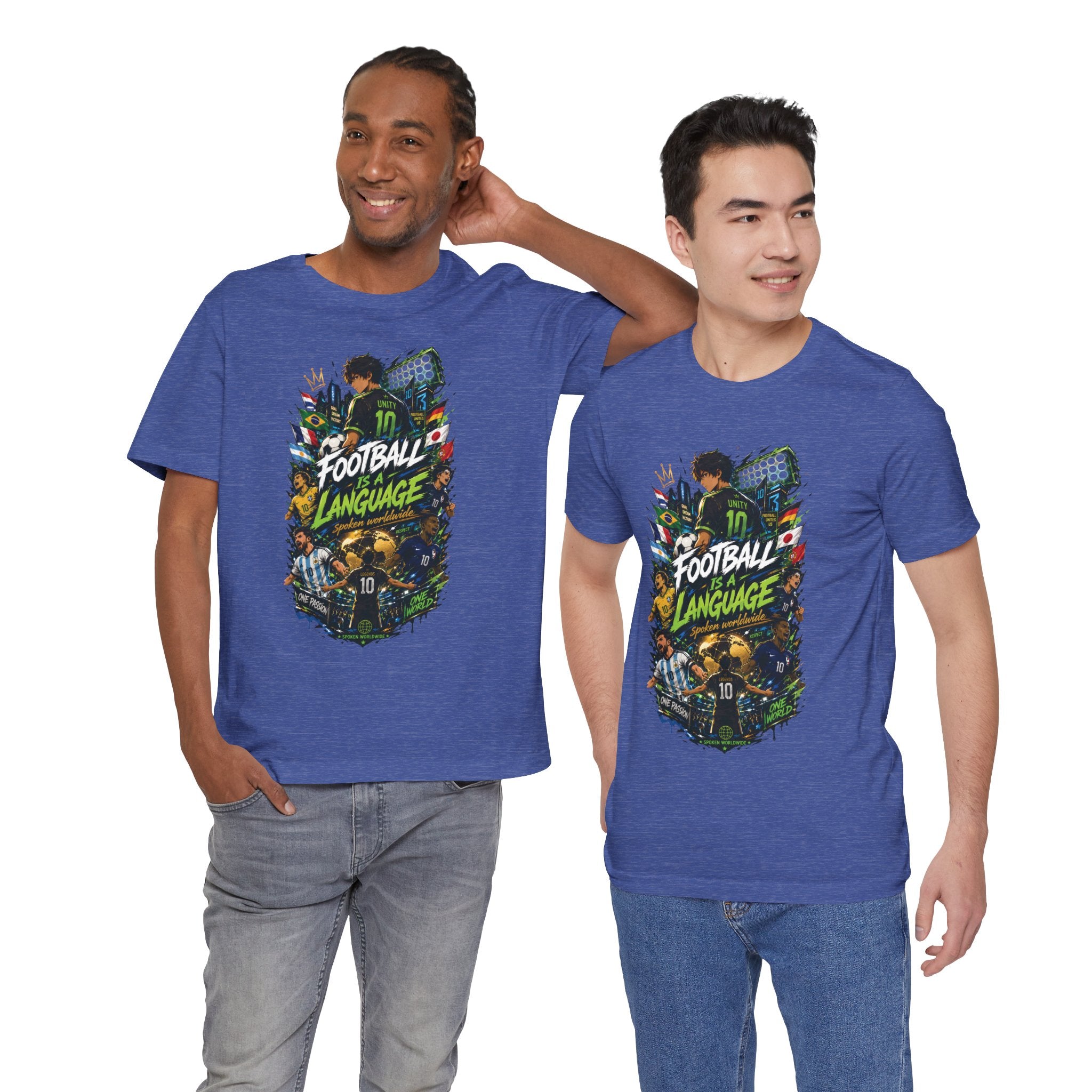 Football Language Graphic Tee — Soccer Fan Jersey Shirt