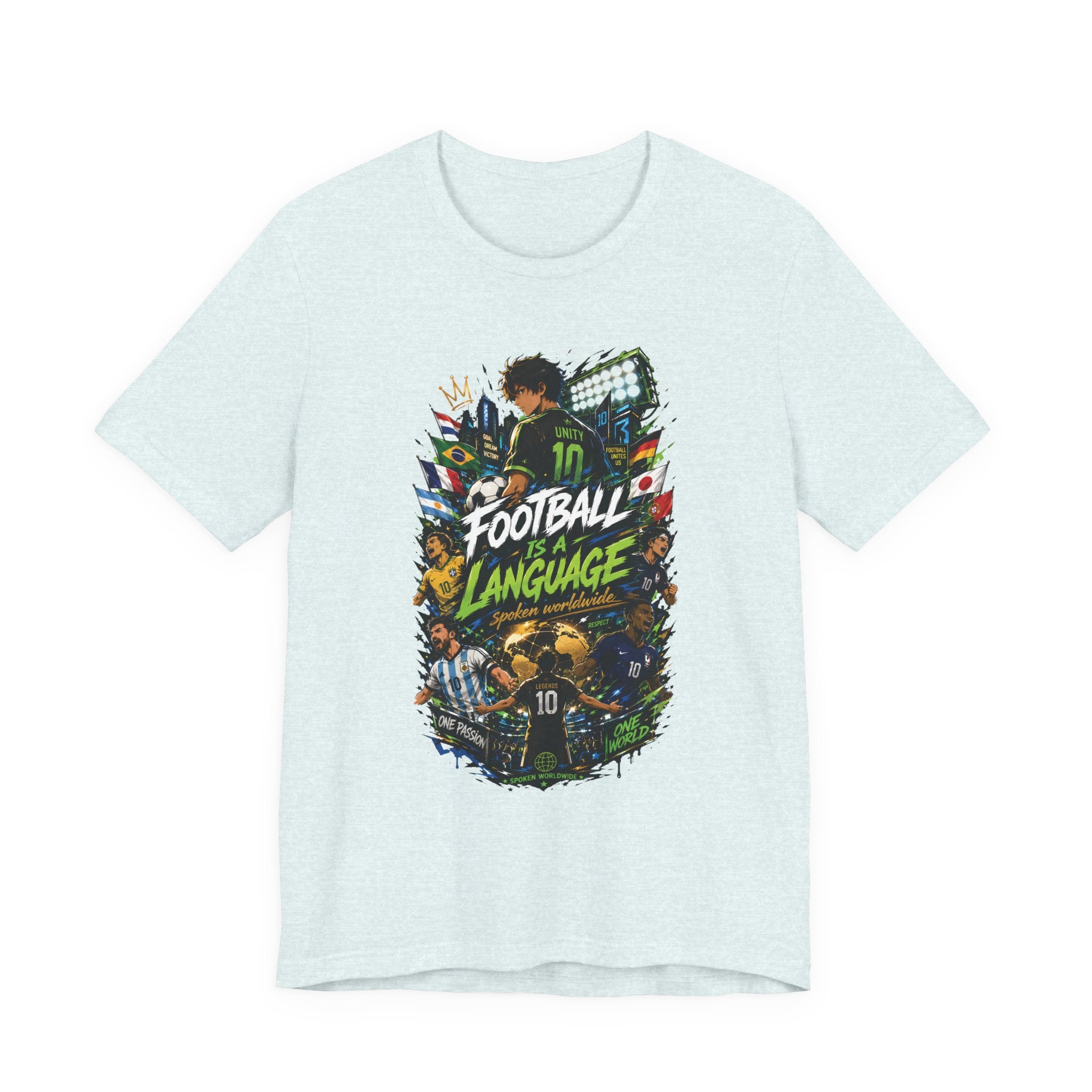 Football Language Graphic Tee — Soccer Fan Jersey Shirt