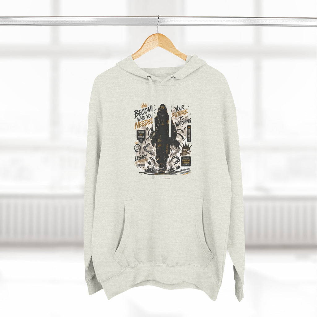 Adventure Hoodie — "Become Your Own Hero" Graphic Pullover