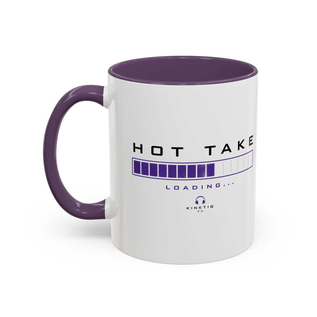 Accent Coffee Mug — "Hot Take Loading" Progress Bar Coffee Mug