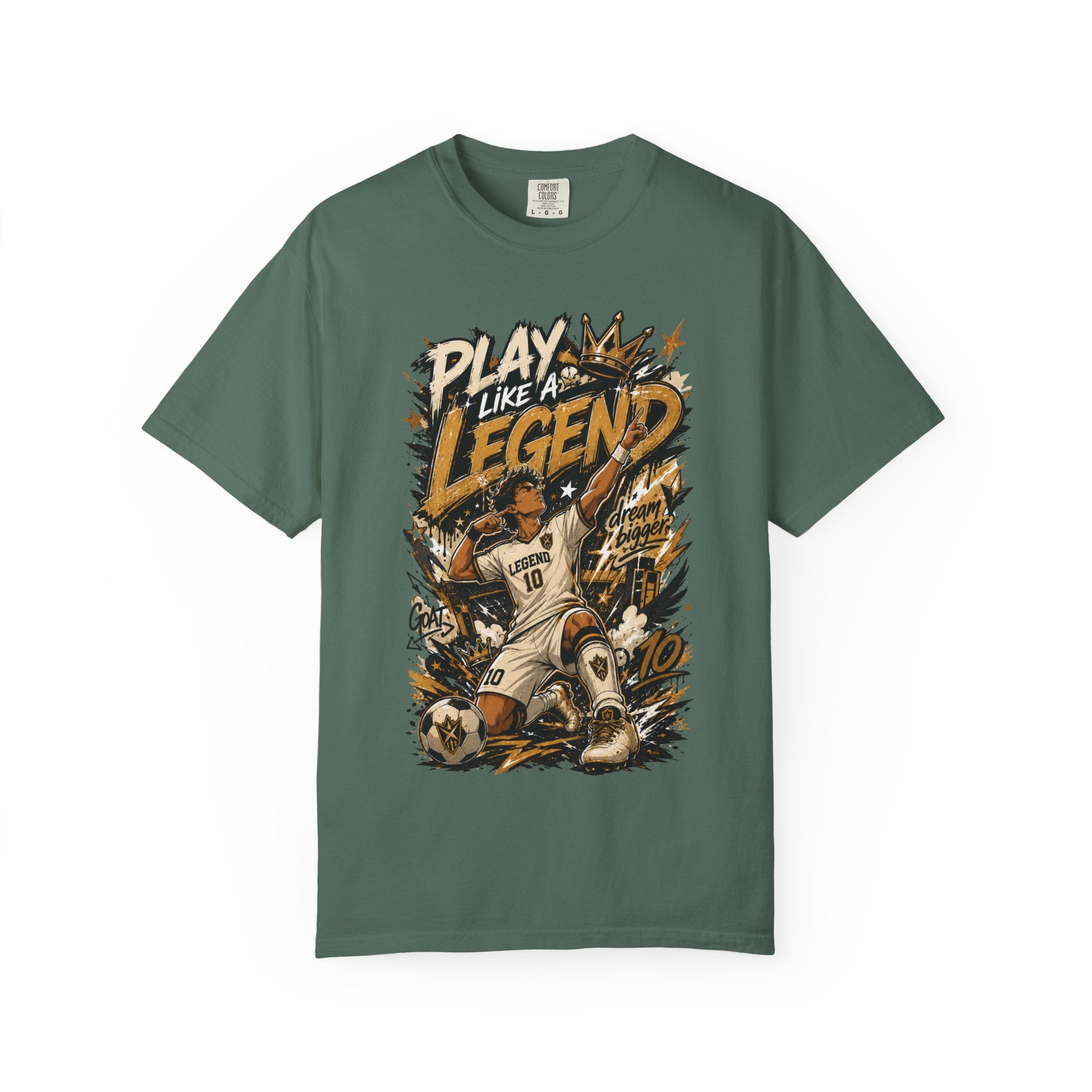 Play Like a Legend Soccer T-Shirt — Vintage Goal Celebration Graphic Tee