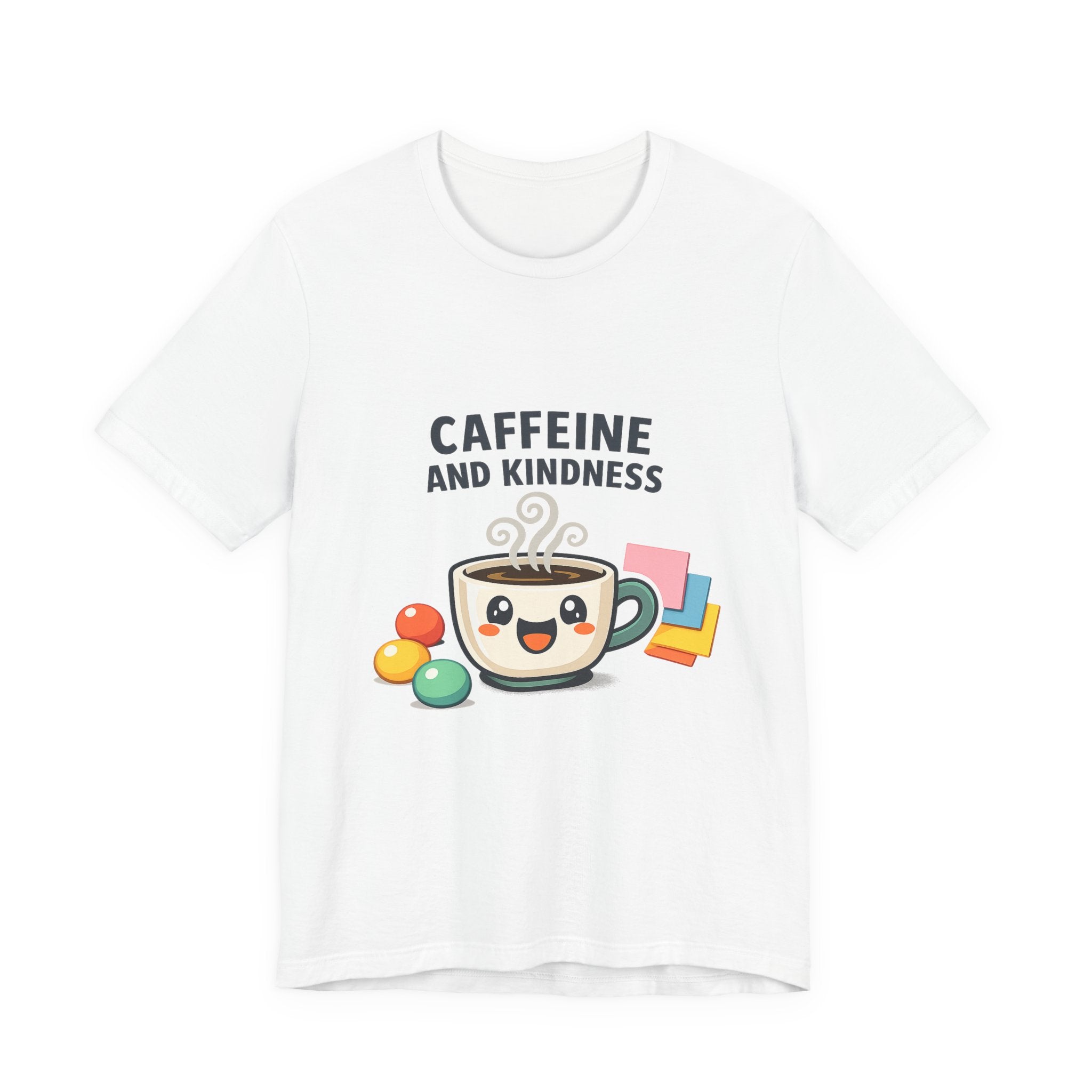 Caffeine and Kindness Tee | office humor, coffee fuel