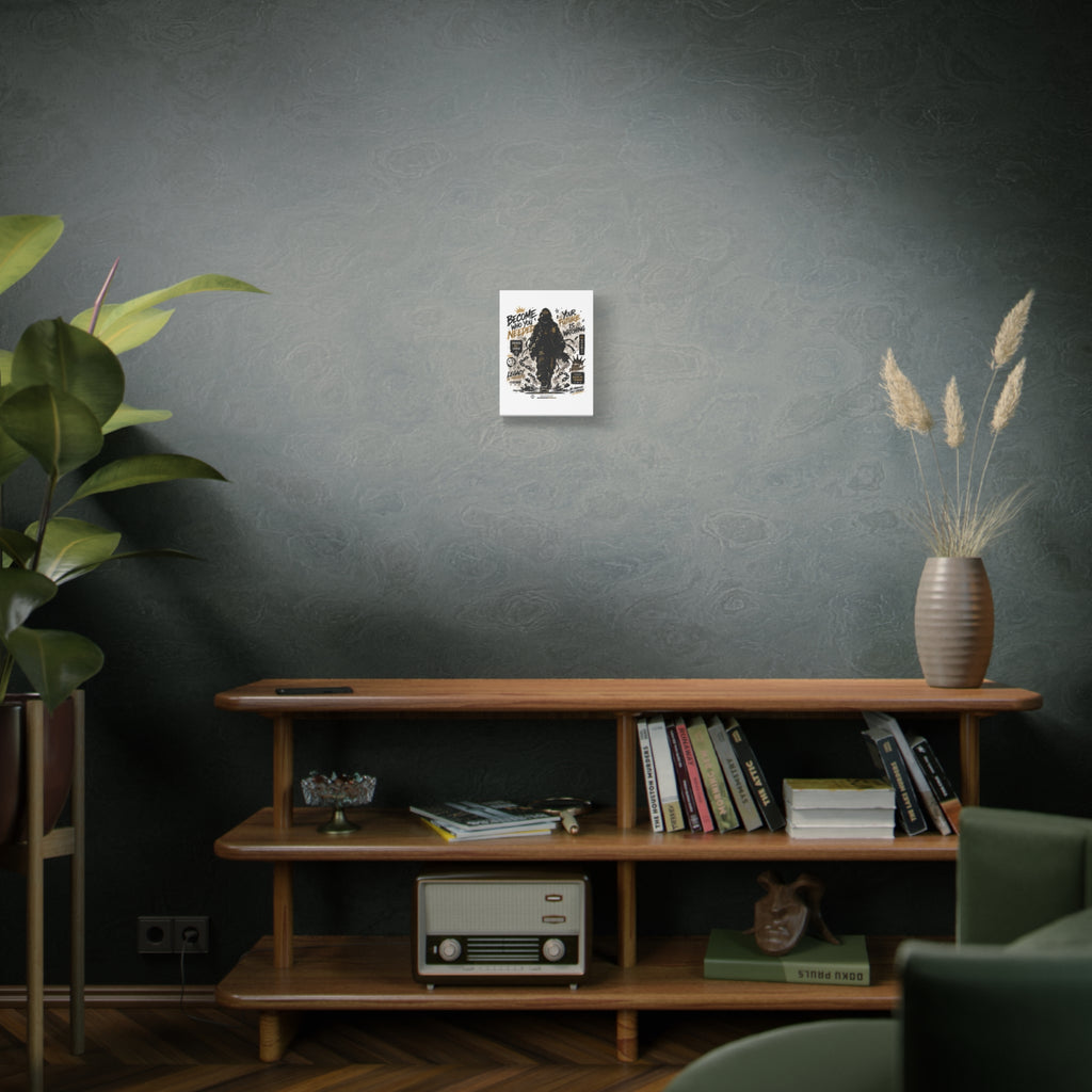 Motivational Street Art Canvas — "Become Who You Needed" Stretched Matte Print