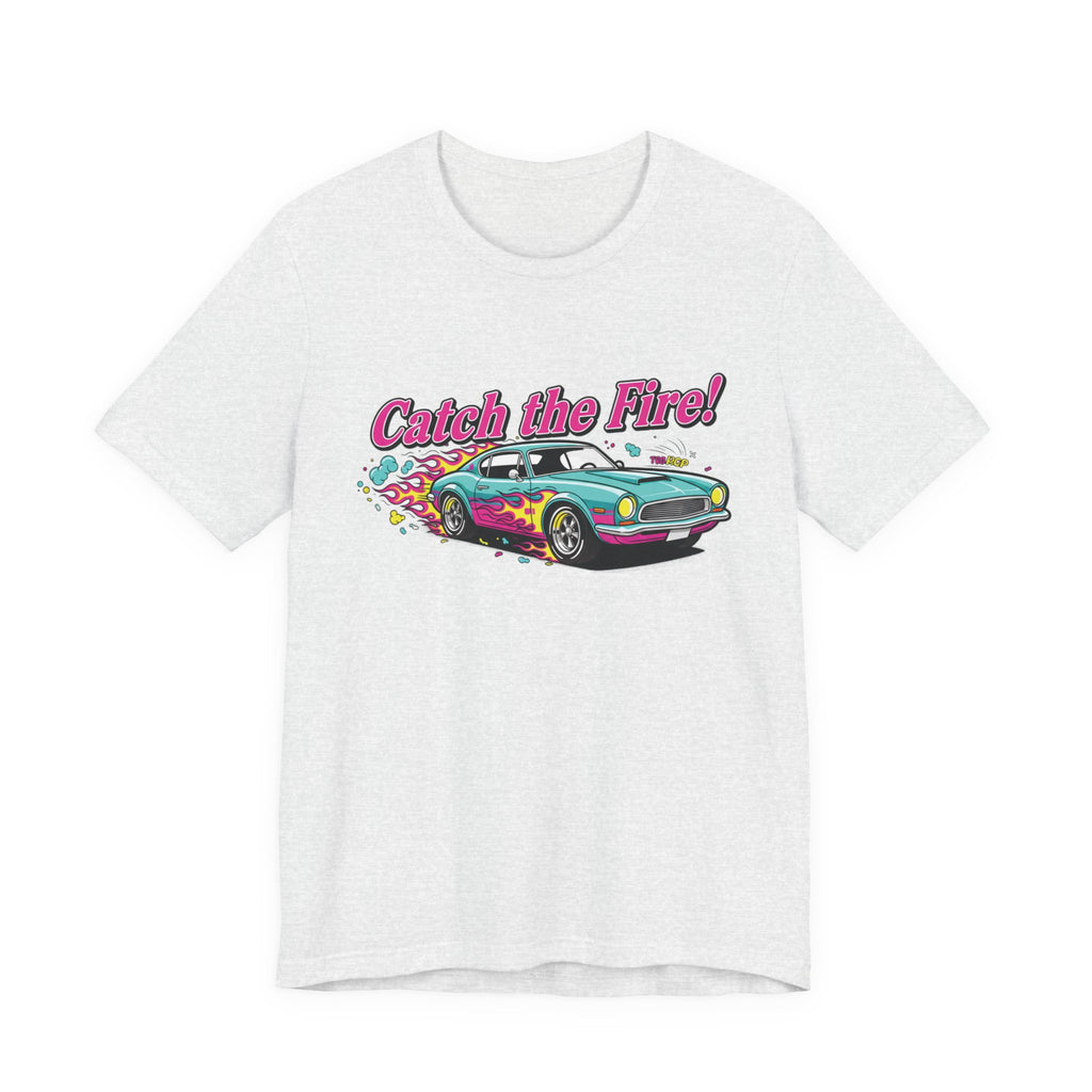 Catch the Fire Vintage Muscle Car Graphic T Shirt