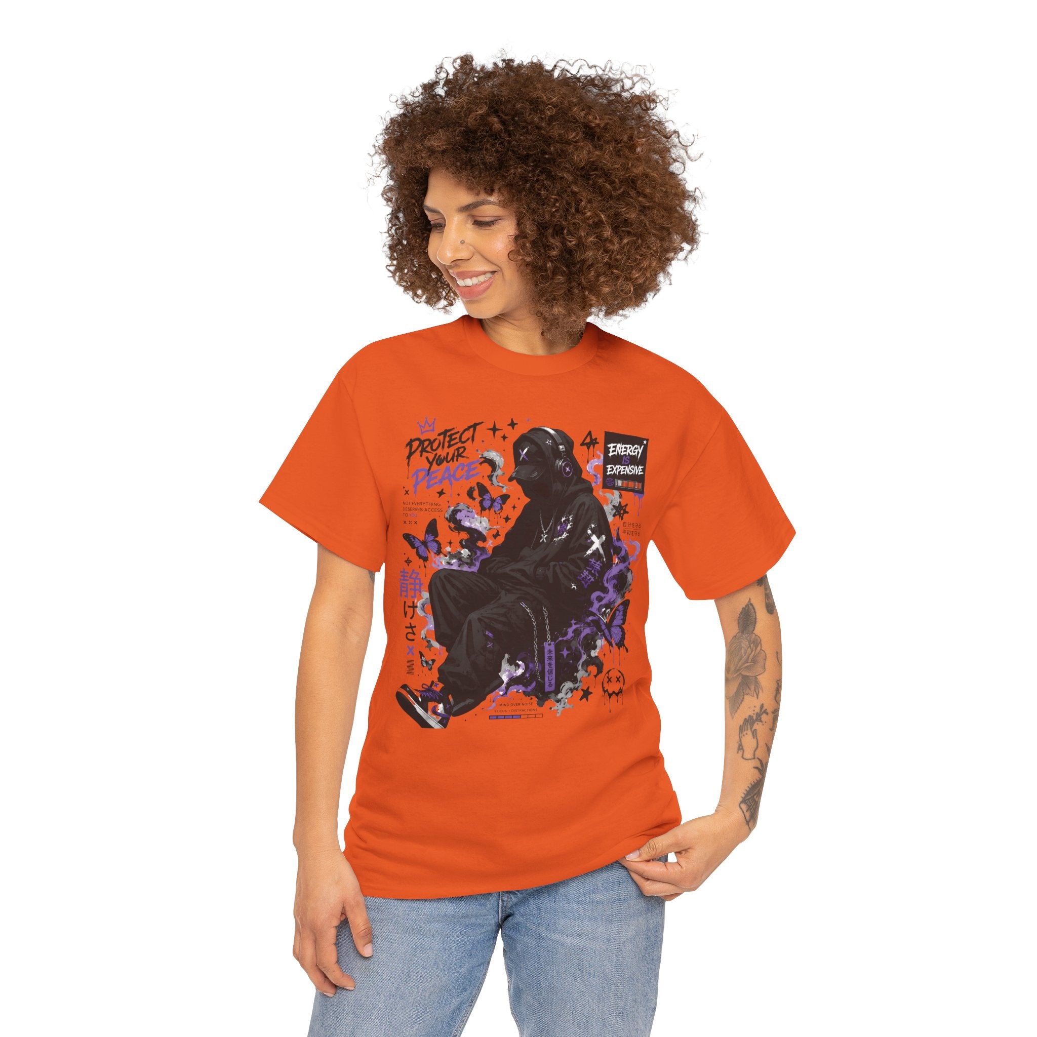 Peacekeeper Anime Graphic Tee — Purple Aesthetic Streetwear