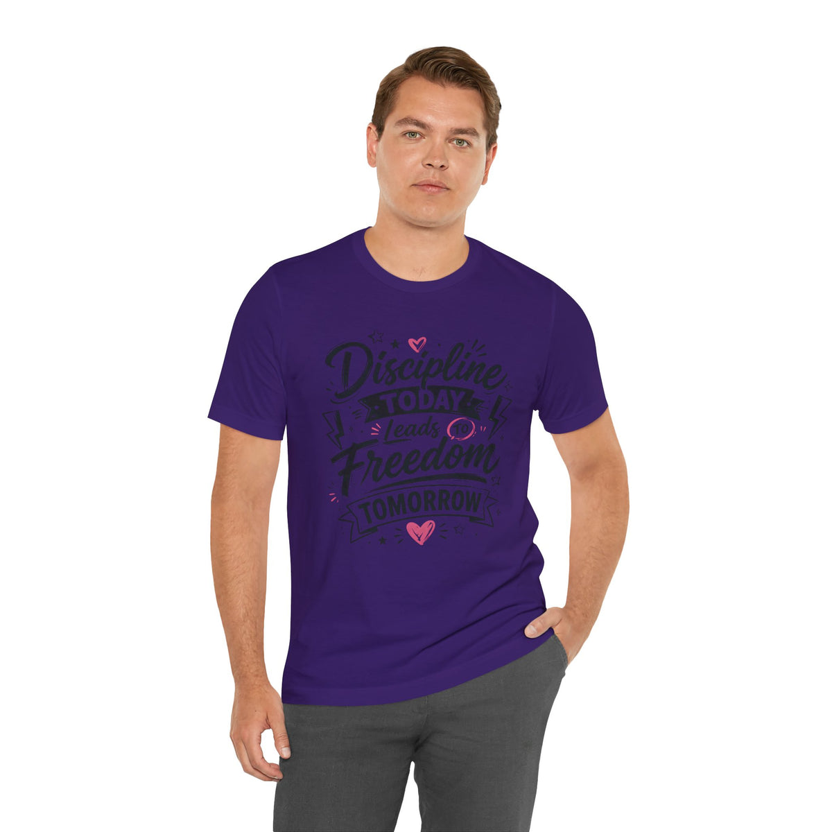 Discipline Today Leads to Freedom Tomorrow Motivational T Shirt
