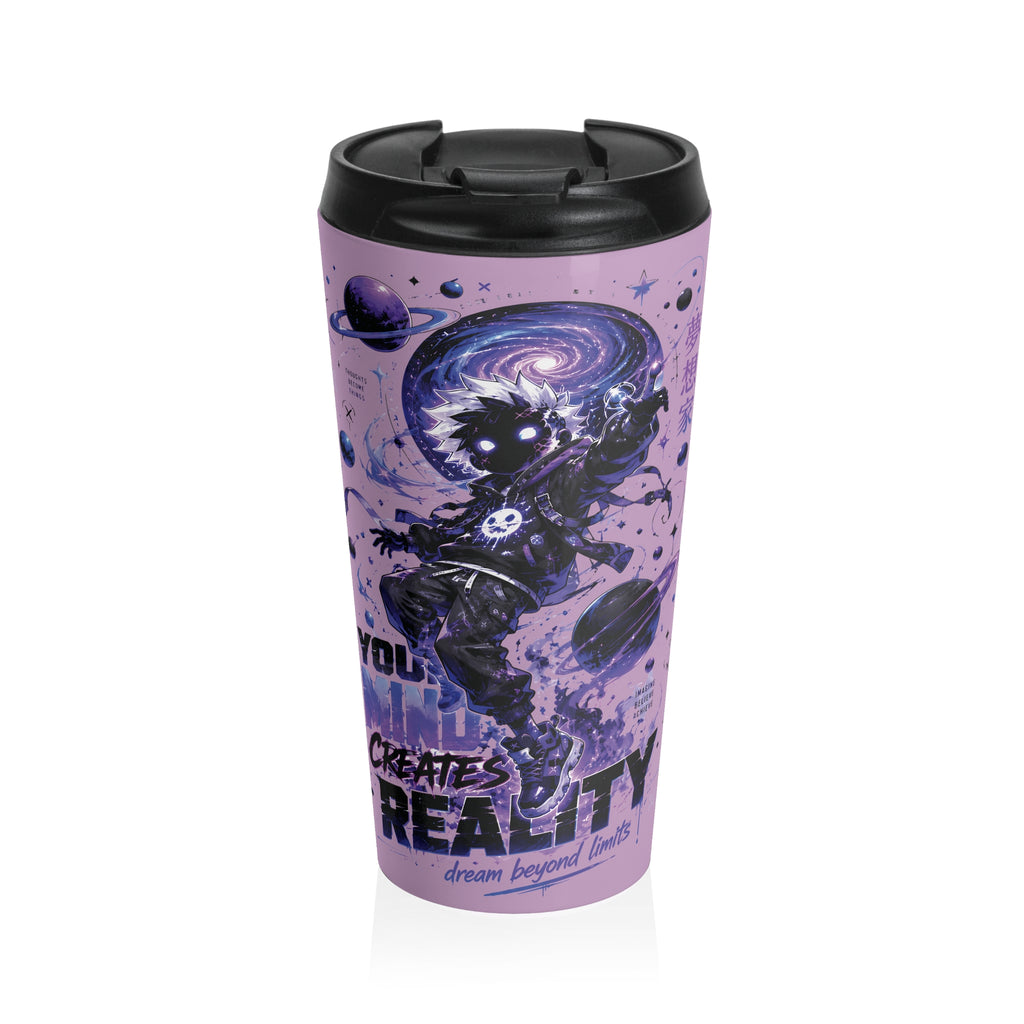 Your Mind Creates Reality Cosmic 15oz Travel Mug Lilac