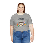 Caffeine and Kindness T-Shirt - Casual Coffee Graphic Tee