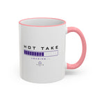 Hot Take Loading Mug — Funny Progress Bar Accent Rim & Handle Tea Coffee Cup