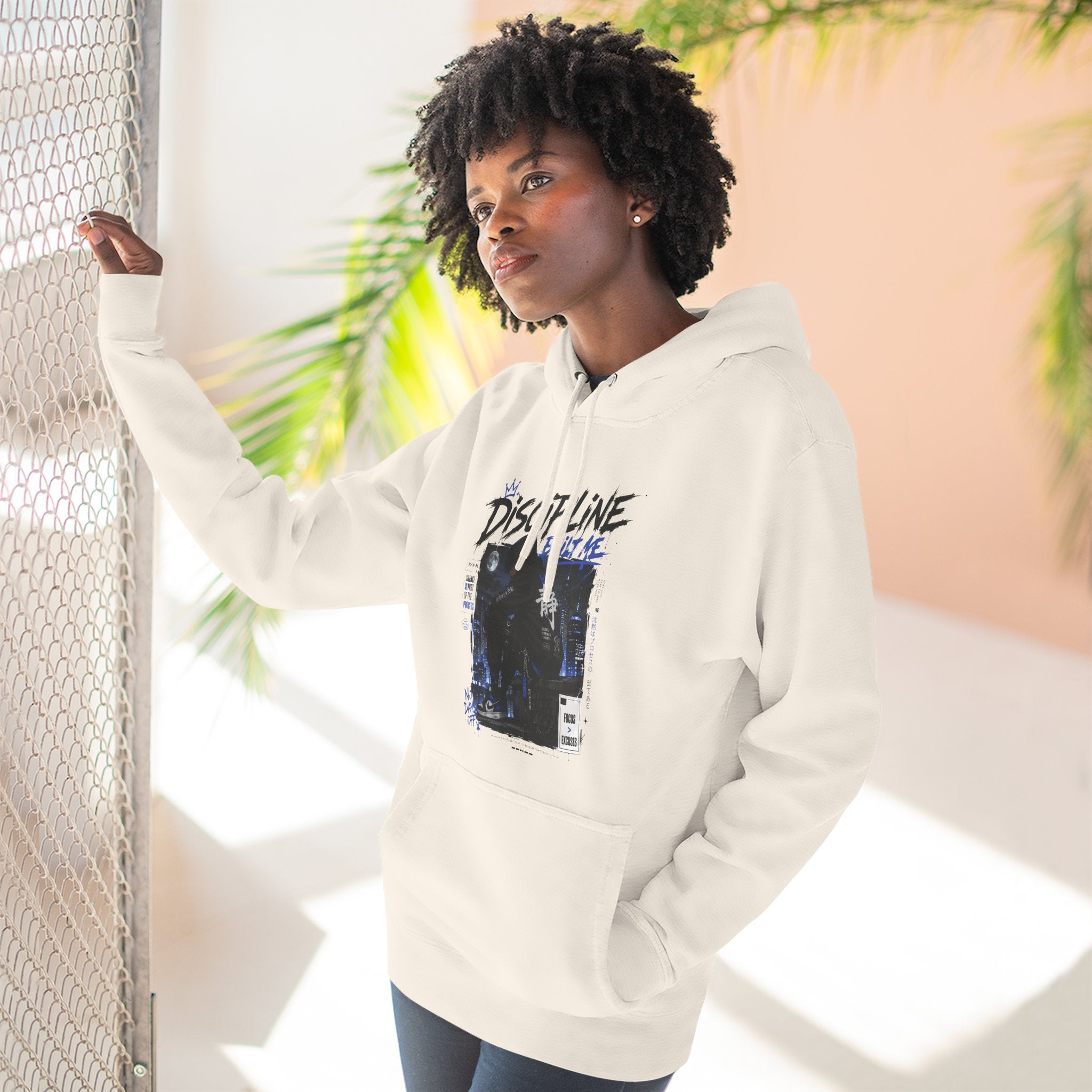 Discipline Graphic Hoodie — Vintage TV Photo Streetwear Pullover