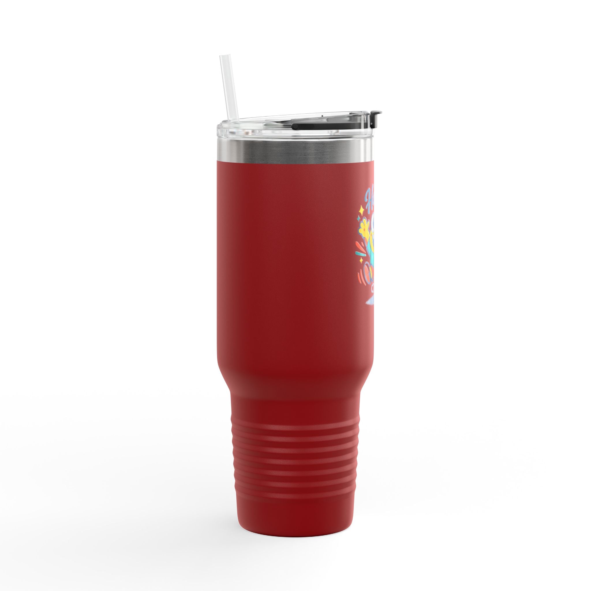 Happy Monster 40oz Insulated Travel Mug