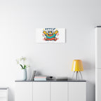 Happy Blob Cartoon Canvas Bold Kawaii Wall Art